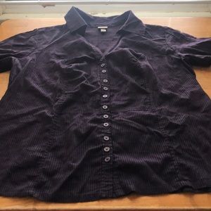 Woman’s Merona Saek Purple Button Down Top